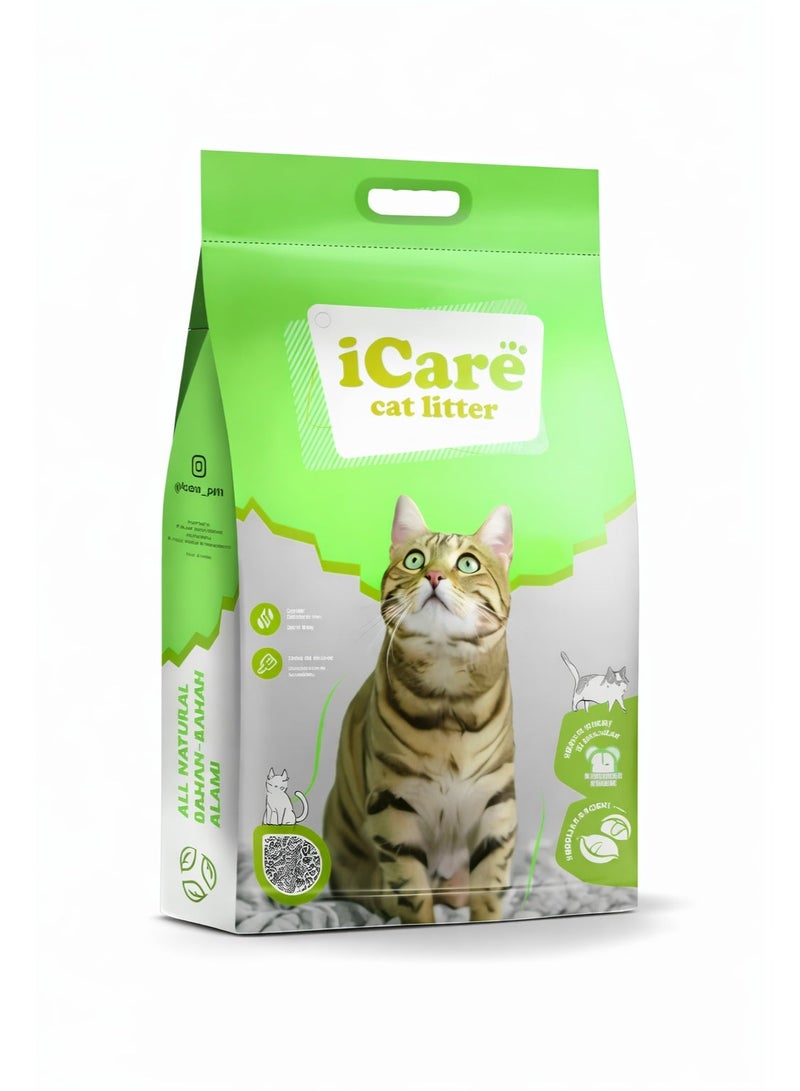 آي كير رمل قطط بنتونيت من آي كير - بنكهة التفاح - 5 لتر - Image 4